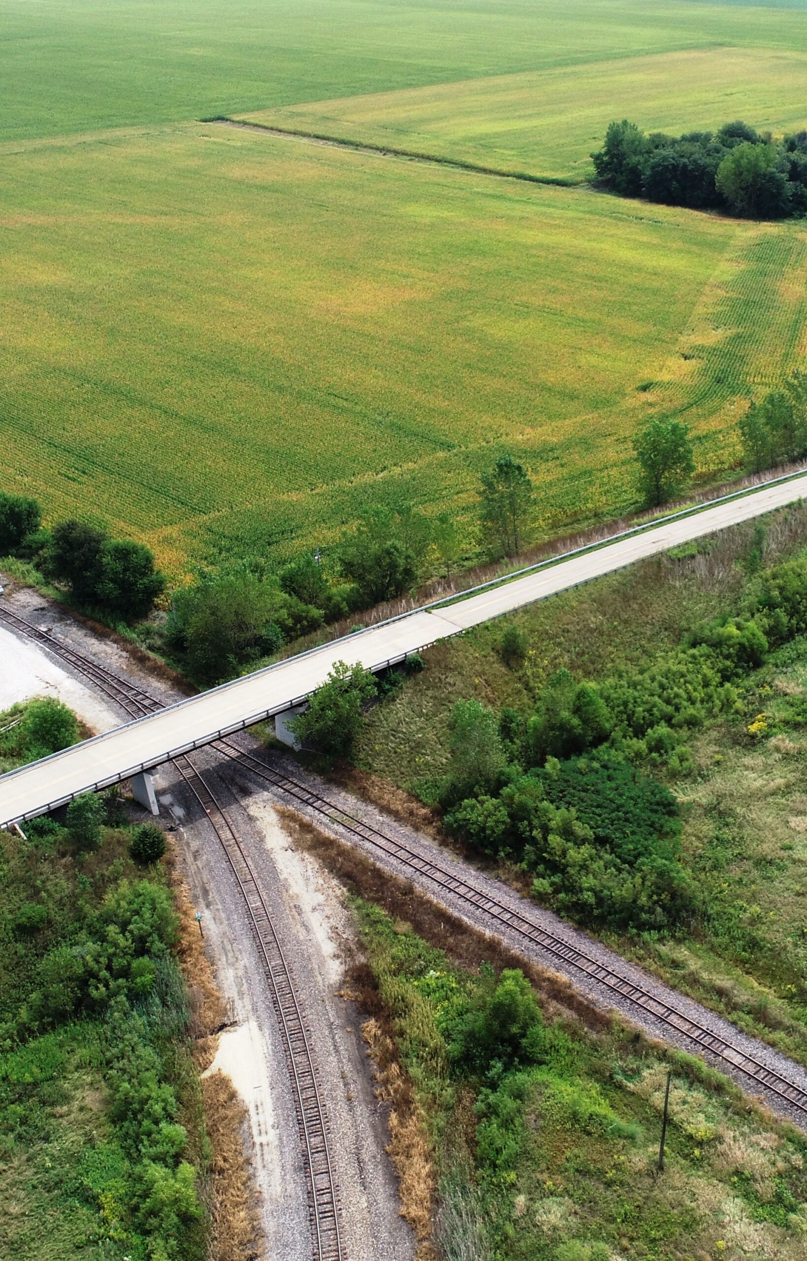 Aerial View of a Road
